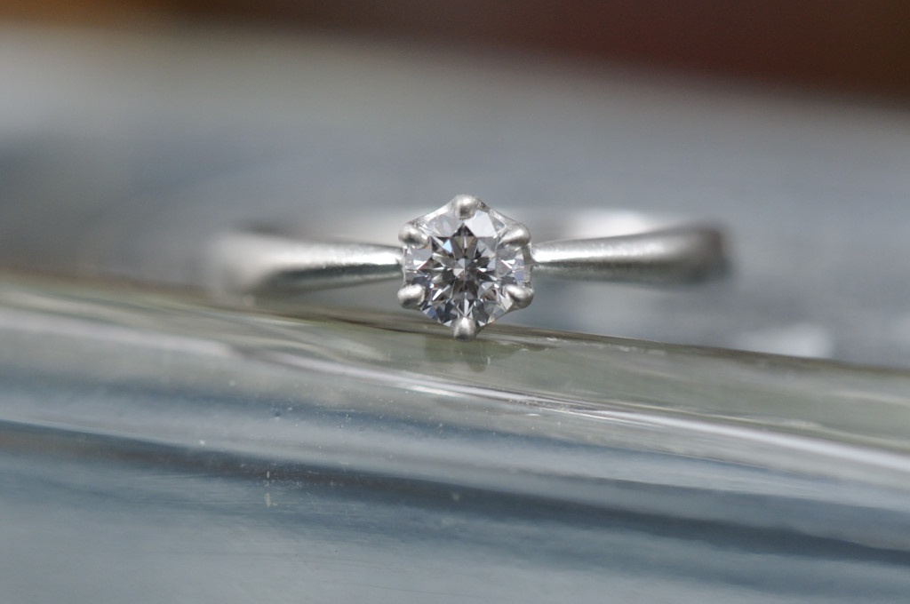 オーダーメイド婚約指輪//solitaire　マット仕上げ