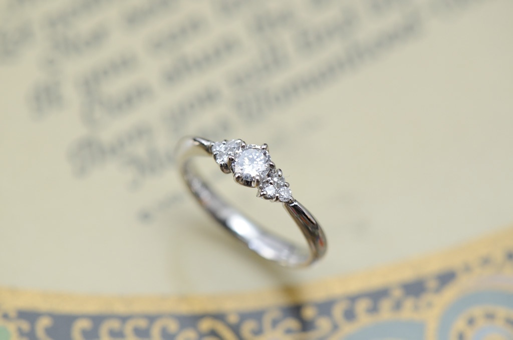 オーダーメイド婚約指輪//サイドメレ