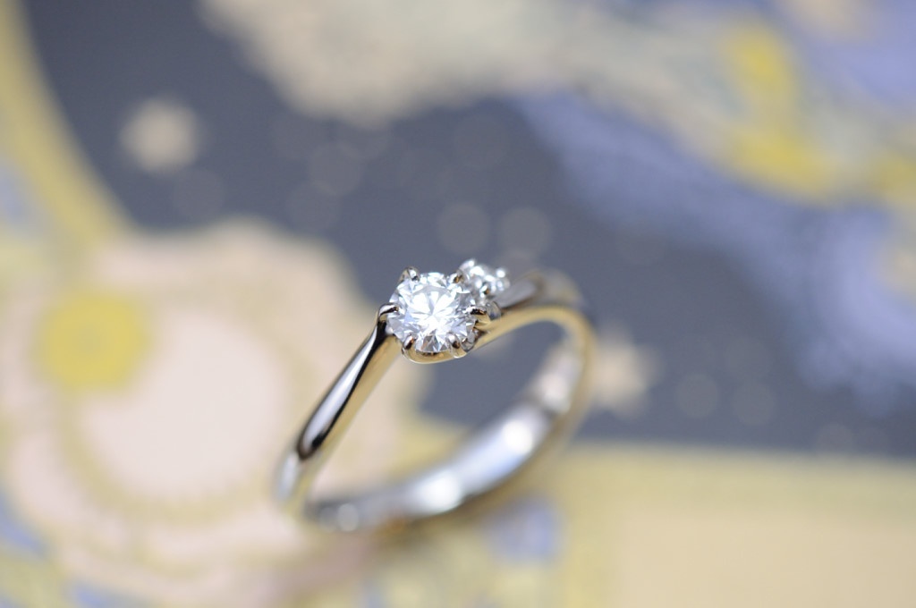 オーダーメイド婚約指輪//ウェーブ