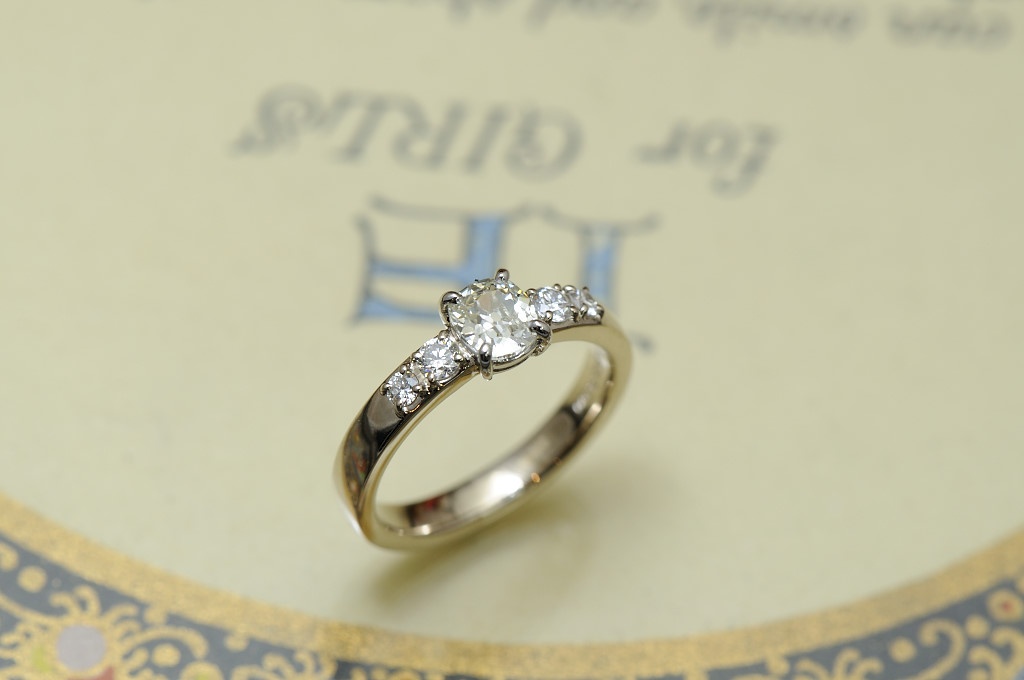 オーダーメイド婚約指輪//Old European