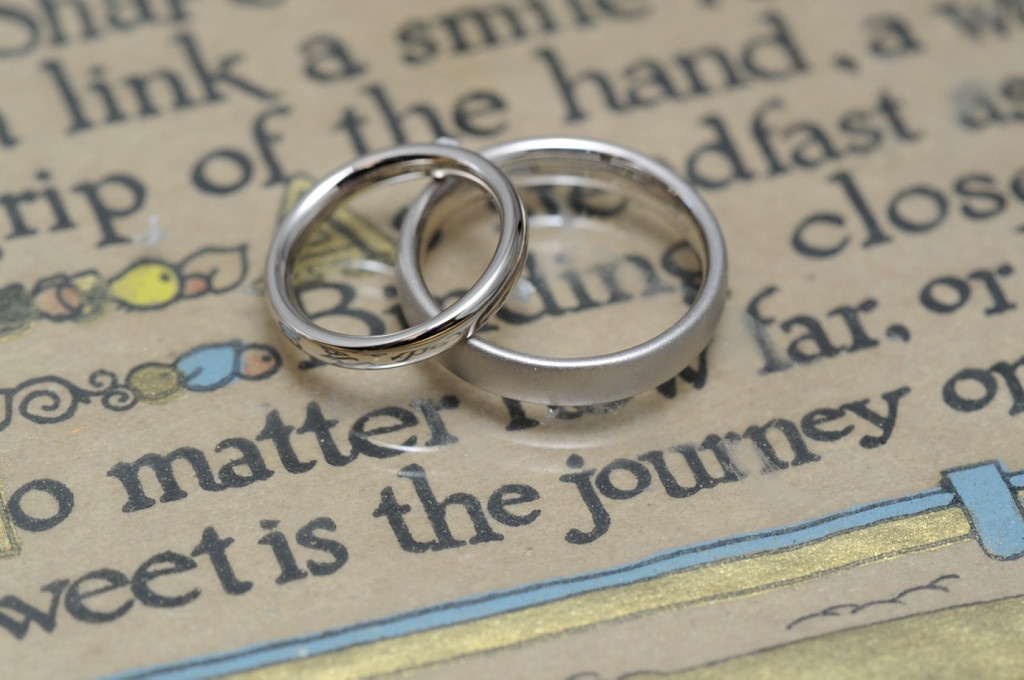 プラチナ　サンドブラスト　結婚指輪