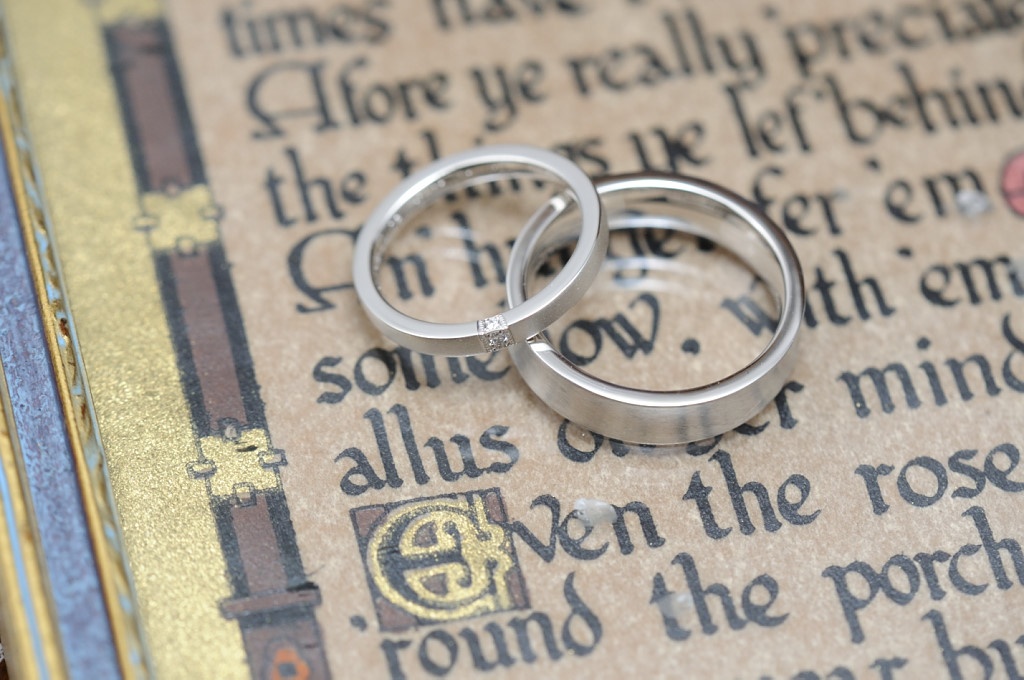 プラチナ　ダイヤモンド　結婚指輪