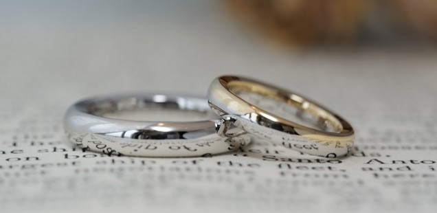 テーパーの結婚指輪