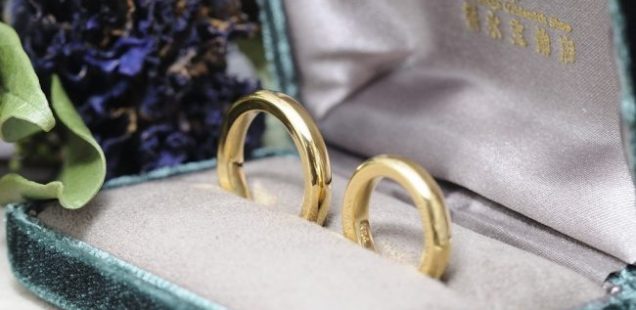 〔結婚指輪〕純金どっしり
