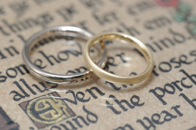シンプルオーダーメイド結婚指輪