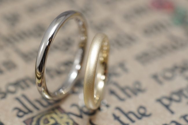 シンプルオーダーメイド結婚指輪