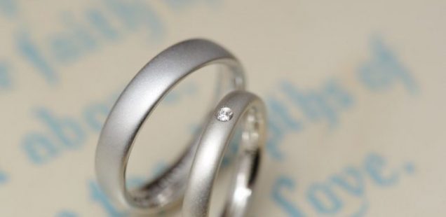 〔結婚指輪〕美しいサンドブラスト