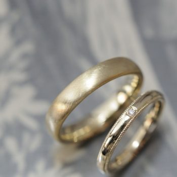 〔結婚指輪〕ゴールドのペア