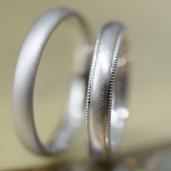 〔結婚指輪〕プラチナミルとタンポポ