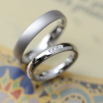 〔結婚指輪〕プラチナのちょっとボリューム