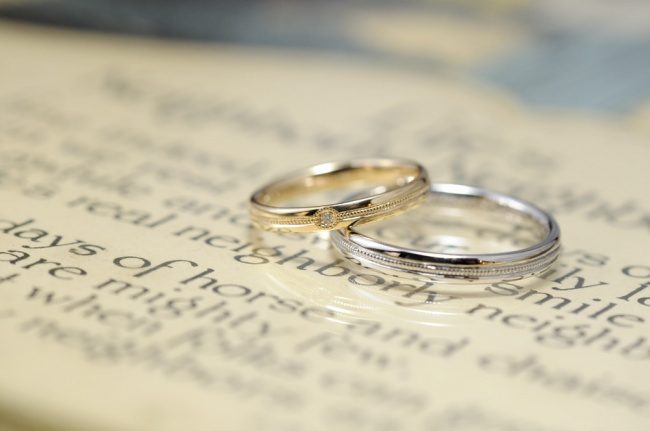 ミルグレインの結婚指輪