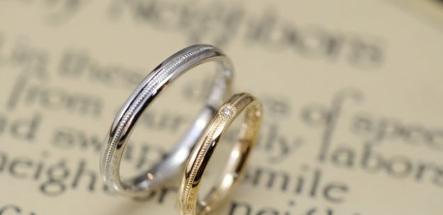 ミルグレインの結婚指輪