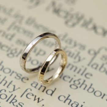 ウェーブ結婚指輪