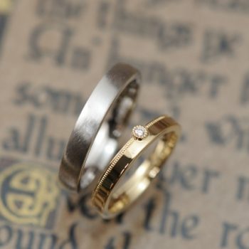 スタッキング風　結婚指輪