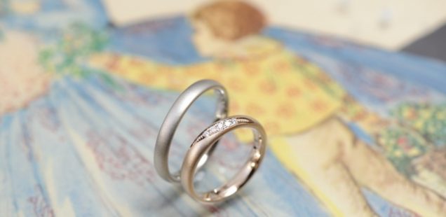 サンドブラストの結婚指輪