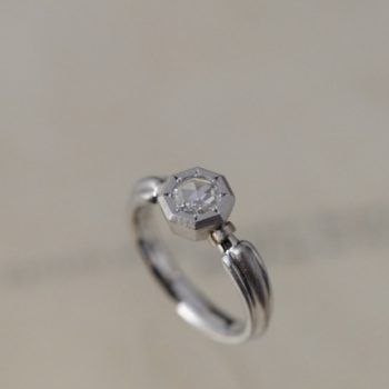 ローズカット　フルオーダーのご婚約指輪