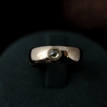 カボションダイヤモンド　フルオーダーの指輪