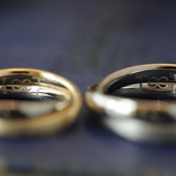 コンビ二連タイプのオーダーメイド結婚指輪