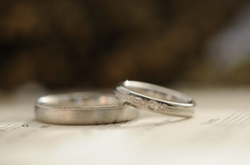 ピンクダイヤのオーダーメイド結婚指輪