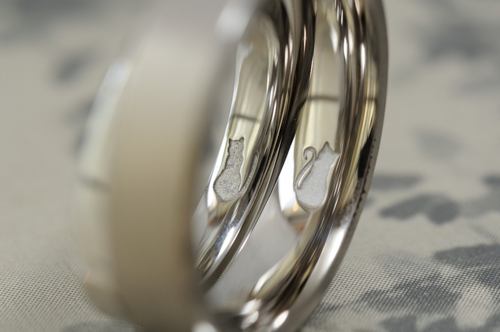 フラットタイプのオーダーメイド結婚指輪