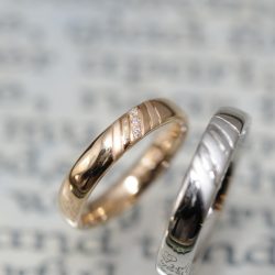 ローズゴールドプラチナの結婚指輪
