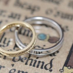 ハーフエタニティとミルのオーダーメイド結婚指輪
