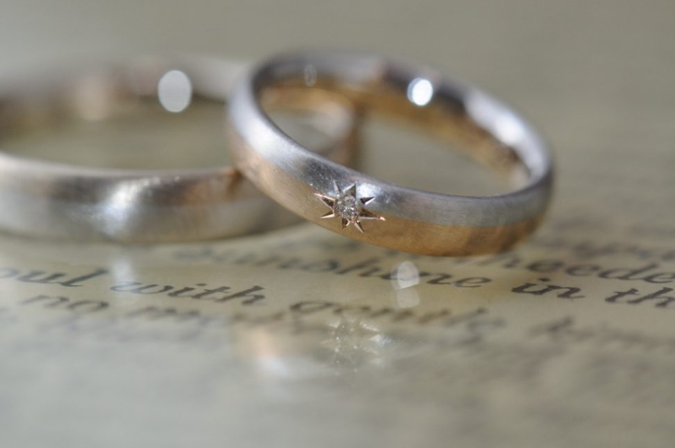 コンビと後光留のオーダーメイド結婚指輪