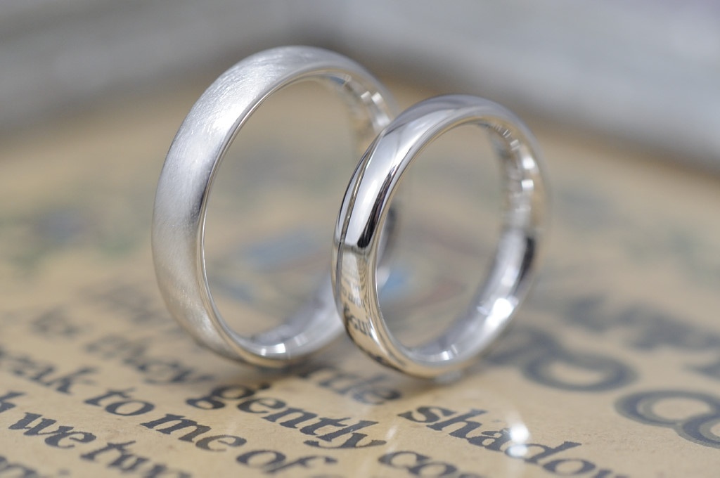 プラチナノシンプルなオーダーメイド結婚指輪