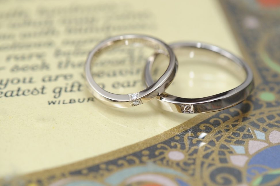 シャンパンウェーブのオーダーメイド結婚指輪