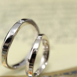 シャンパンウェーブのオーダーメイド結婚指輪