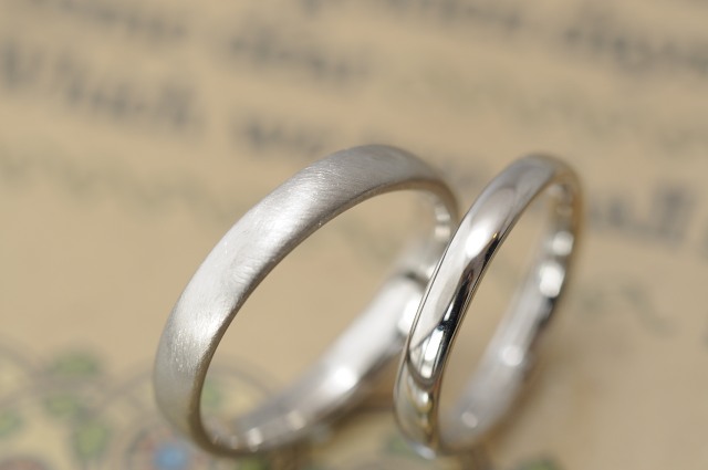 platinum　weddingband