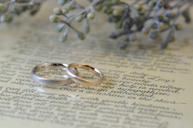 〔結婚指輪〕ブラシのテクスチャ