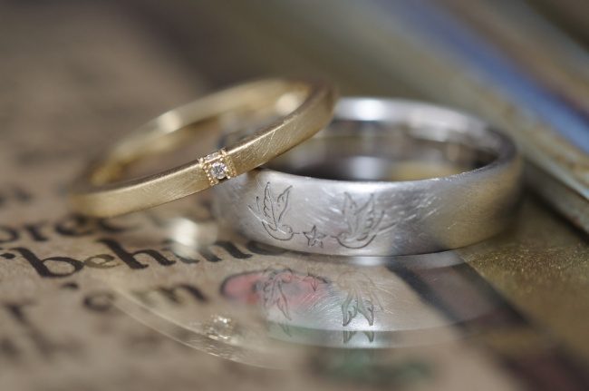 〔結婚指輪〕ノーティカルスターとスワロー