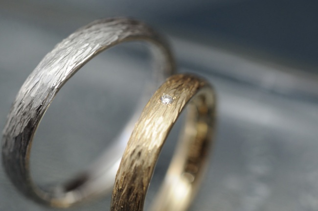 ご結婚指輪　枝モチーフ
