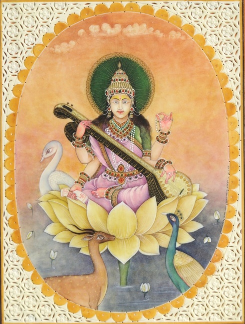 インド細密画折り返し　あと一週間！