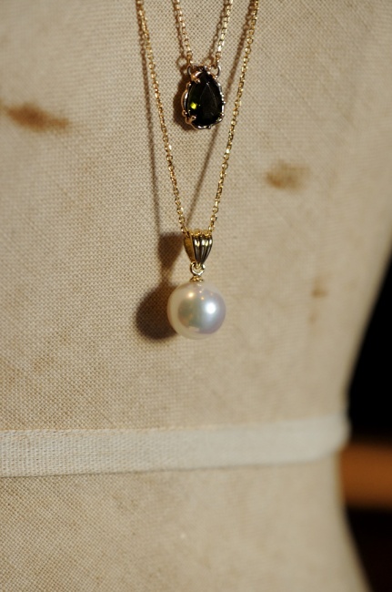 一粒パールのペンダント　オリジナルバチカンつき