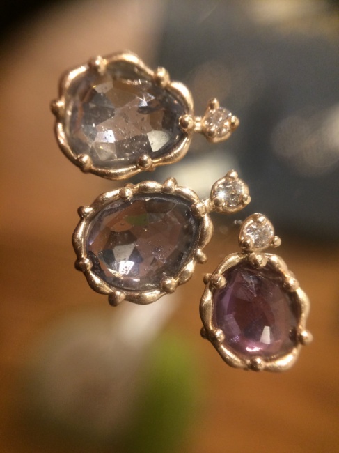 サファイアペンダントほぼ完成！