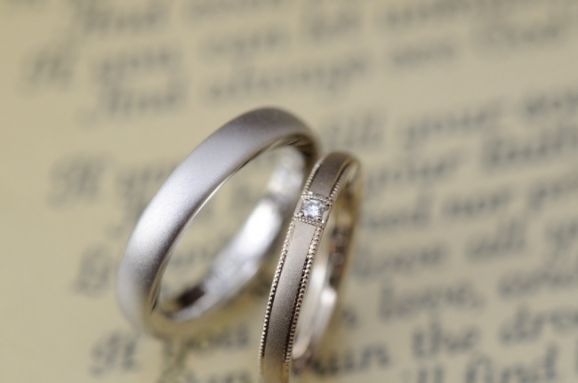 結婚指輪　テーパードタイプ