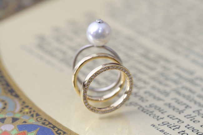 側面ダイヤのフルエタニティリング