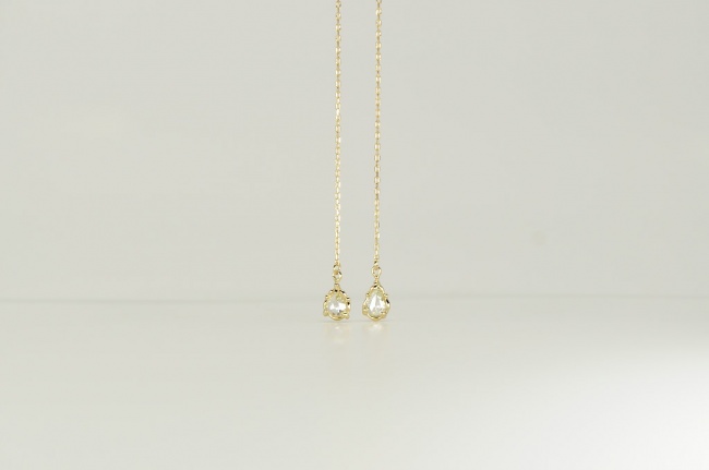 ローズカットのピアスとか　と　本日ちょっとだけ早く閉めます