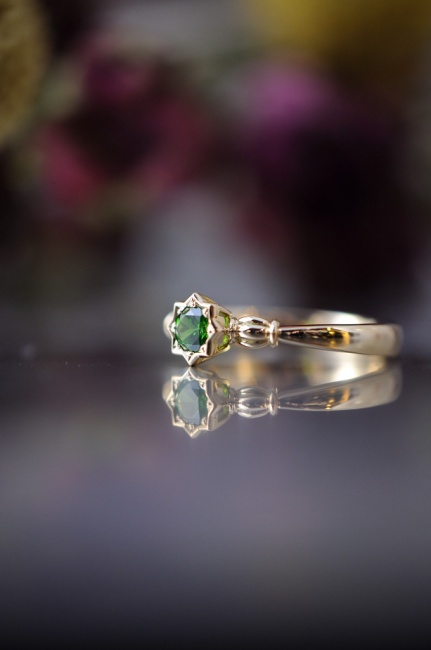 demantoid デマントイドガーネットの指輪