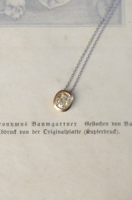 アンティークカットダイヤモンドのペンダント