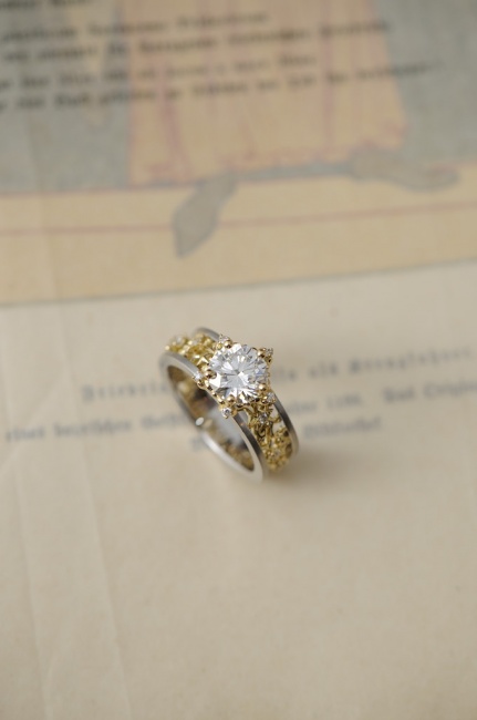 お休みありがとうございました　とフルオーダーのエンゲージリング