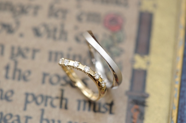 ご結婚指輪　ウェーブ