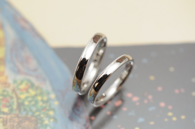 ミルグレインの結婚指輪