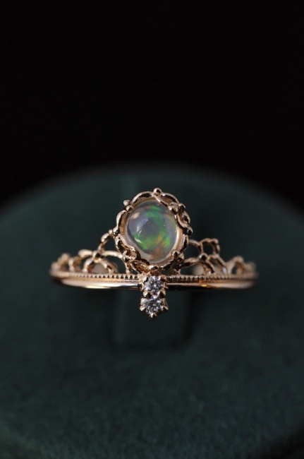 フルオーダーのご婚約指輪とご結婚指輪