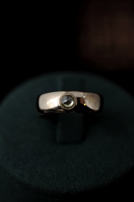 カボションダイヤモンド フルオーダーの指輪