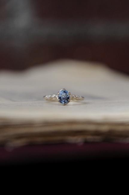 オーダーメイドの指輪　アクアマリン