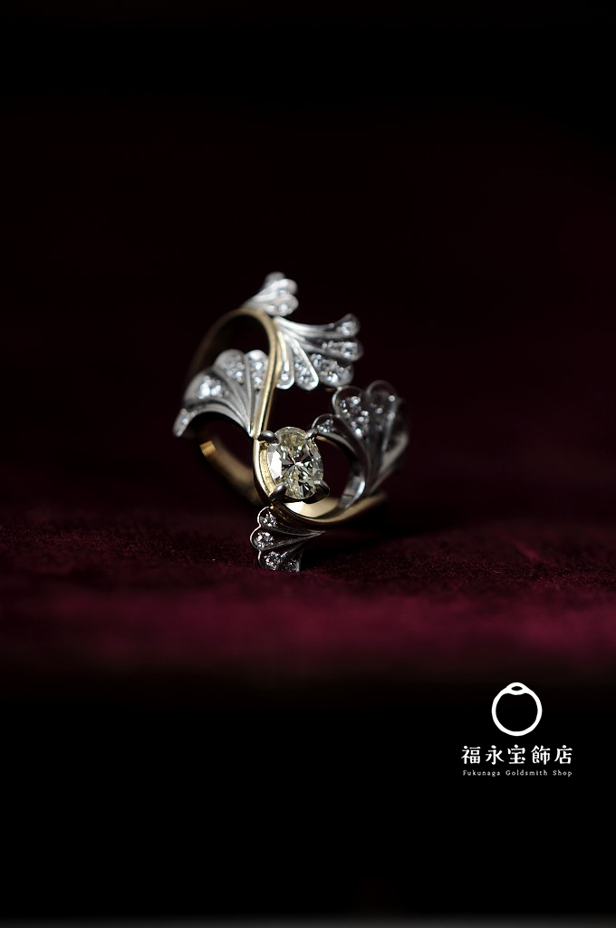 貝殻リングのエンゲージ