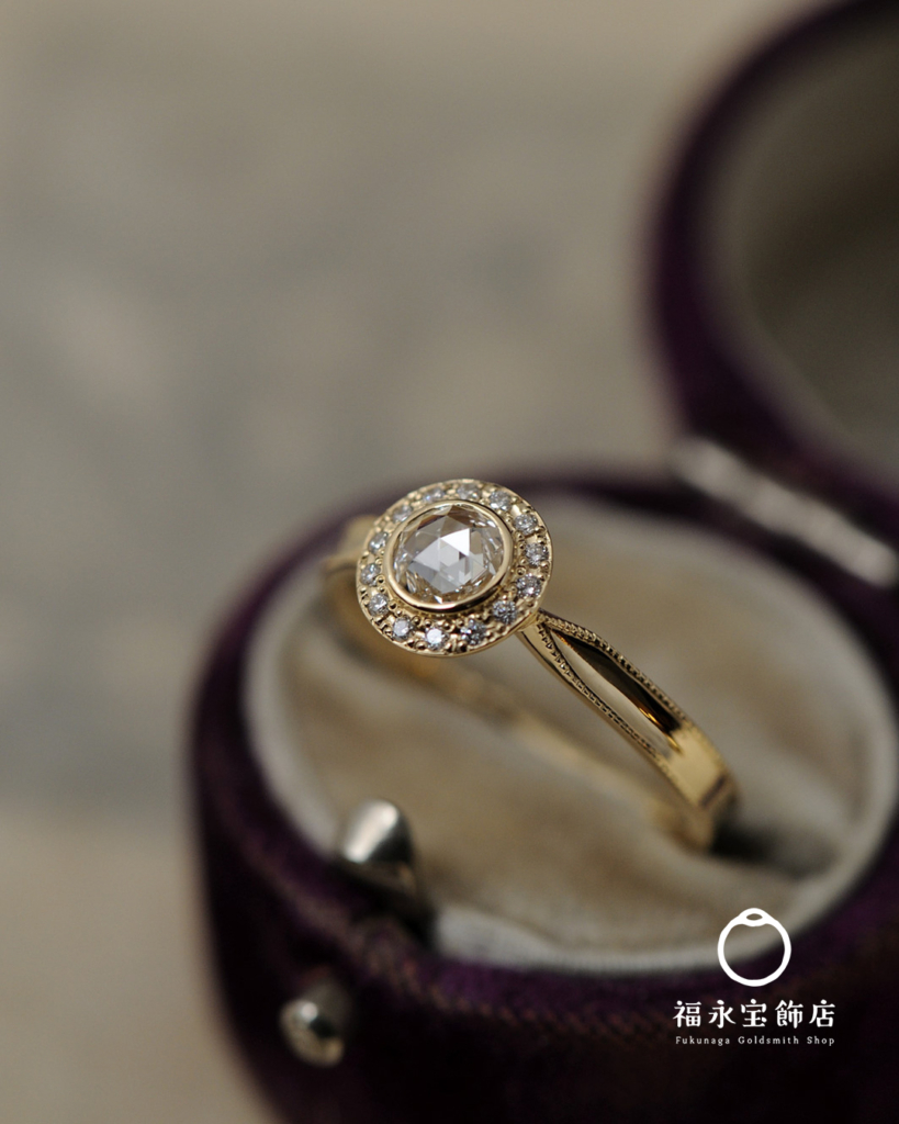 FER002　halo rosecut RING